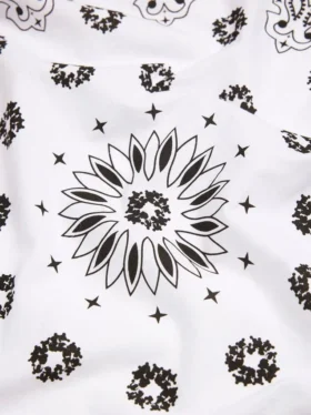 Cotton Wreath Paisley bandana bianca