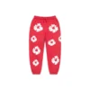 Cotton Wreath Sweatpant da bambino in cotone con motivo a ghirlanda, rossi