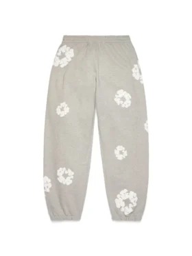 Cotton Wreath Sweatpant Grigi