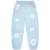 Cotton Wreath Sweatpant in cotone, blu polvere