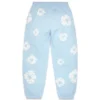 Cotton Wreath Sweatpant in cotone, blu polvere