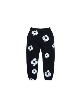 Cotton Wreath Sweatpant, neri