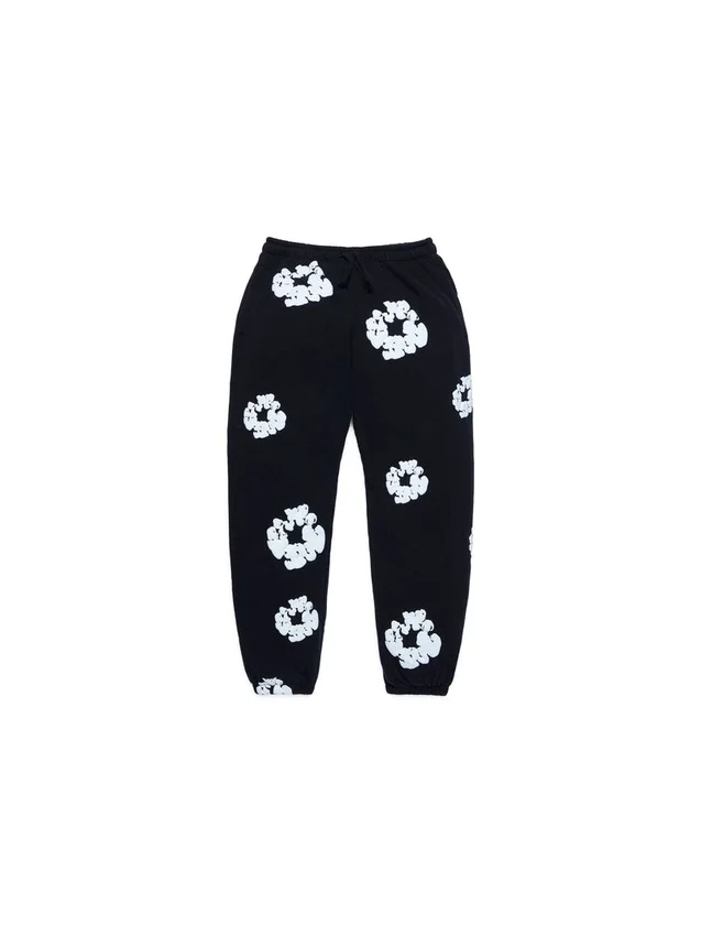Cotton Wreath Sweatpant, neri