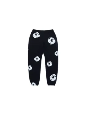 Cotton Wreath Sweatpant, neri