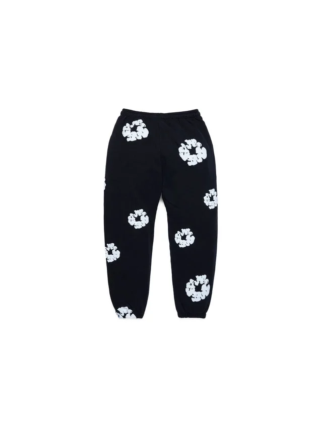 Cotton Wreath Sweatpant, neri