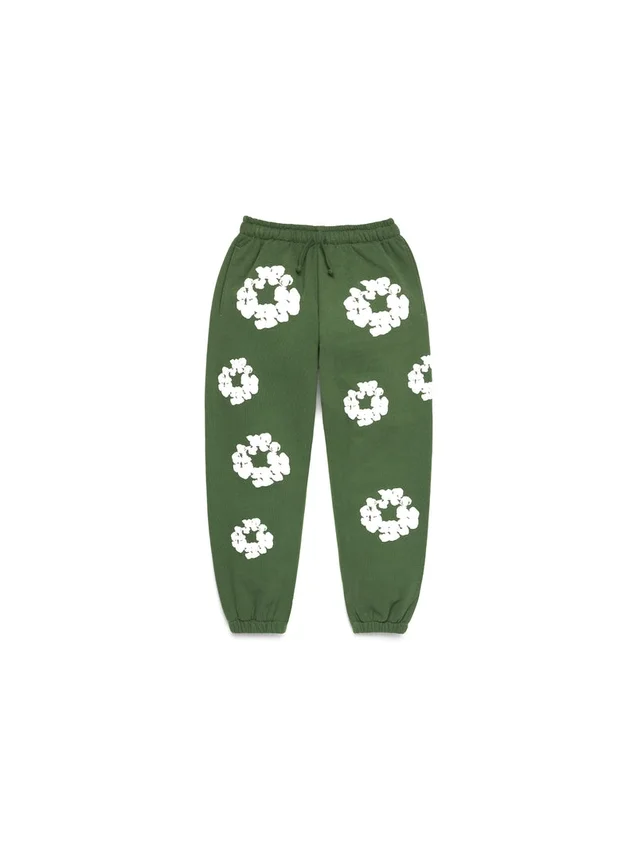 Cotton Wreath Sweatpant per bambini, verde