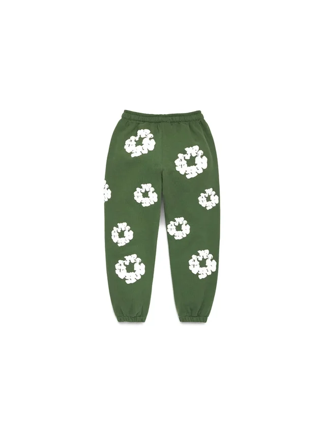 Cotton Wreath Sweatpant per bambini, verde