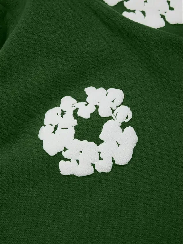 Cotton Wreath Sweatpant per bambini, verde