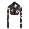 Durag con ghirlanda in Cotton Wreath nero