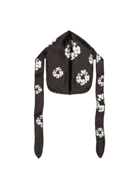 Durag con ghirlanda in Cotton Wreath nero