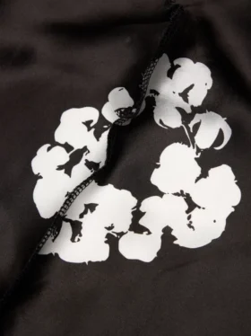 Durag con ghirlanda in Cotton Wreath nero