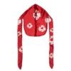 Durag con ghirlanda in Cotton Wreath rosso