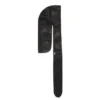 Durag in pelle con Cotton Wreath in cotone, nero