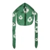 Durag verde con Cotton Wreath in cotone