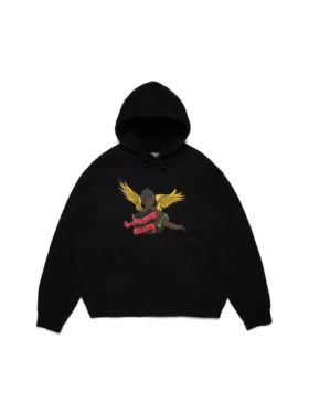 Felpa con cappuccio Black Cherub, nera
