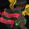 Felpa con cappuccio Black Cherub, nera