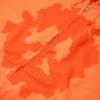 Felpa con cappuccio e zip a forma di corona di pace arancione