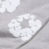 Felpa con cappuccio e zip "Cotton Wreath" Grigio