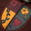 Felpa con cappuccio e zip Libertas Crest, marrone slavato