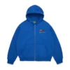 Felpa con cappuccio e zip Pan African blu
