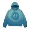 Felpa con cappuccio e zip "Peace Wreath Knockout" blu