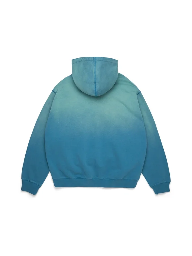 Felpa con cappuccio e zip "Peace Wreath Knockout" blu