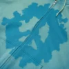 Felpa con cappuccio e zip "Peace Wreath Knockout" blu