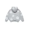 Felpa con cappuccio e zip per bambini "Cotton Wreath Hoodie" Grigio