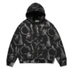 Felpa con cappuccio e zip “Plates”