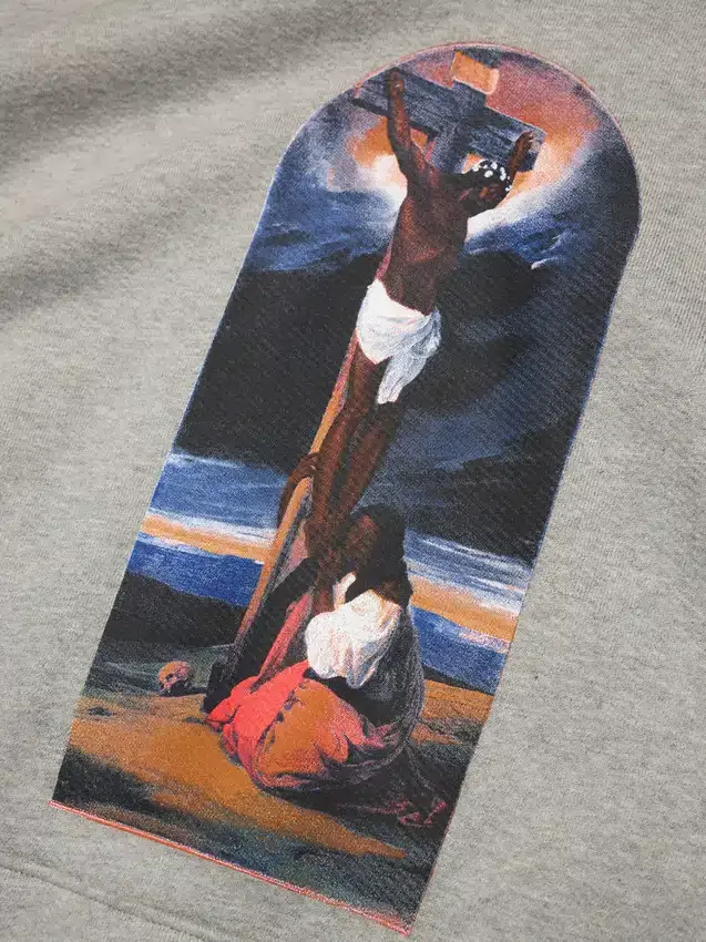 Felpa con cappuccio "Seasonal Biblical" grigia