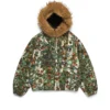 Giacca da lavoro con cappuccio Birch Camo, mimetica verde