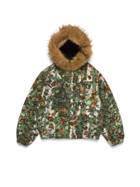 Giacca da lavoro con cappuccio Birch Camo, mimetica verde