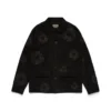 Giacca da saldatore in pelle scamosciata con Cotton Wreath, nera