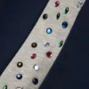Giacca da tuta in pile con strass Denim U, blu navy