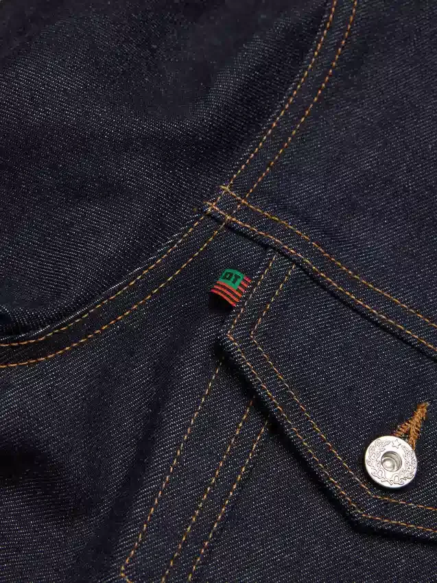 Giacca in denim con cimosa