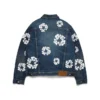 Giacca in Denim con motivo Cotton Wreath, lavaggio scuro