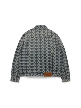 Giacca in Denim con motivo “Wreath” jacquard