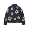 Giacca in Denim "Cotton Wreath" con borchie e cimosa