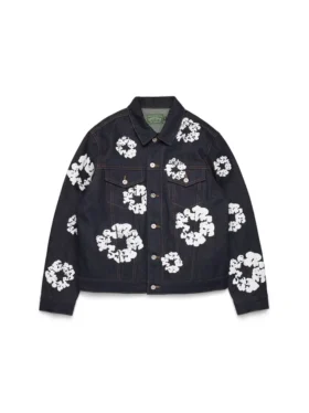 Giacca in Denim Cotton Wreath con cimosa