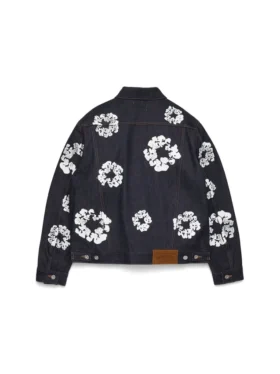 Giacca in Denim Cotton Wreath con cimosa