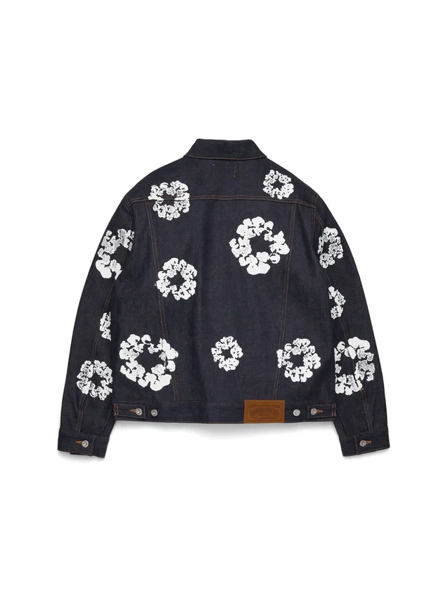 Giacca in Denim Cotton Wreath con cimosa