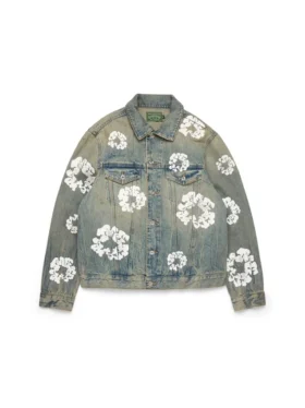 Giacca in Denim “Cotton Wreath” con lavaggio sporco