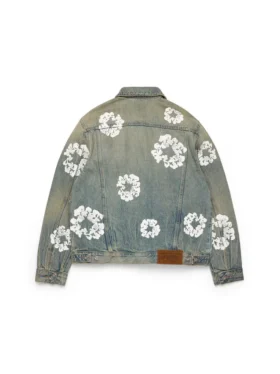 Giacca in Denim “Cotton Wreath” con lavaggio sporco
