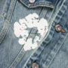 Giacca in Denim "Cotton Wreath" lavaggio chiaro
