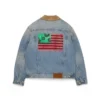 Giacca in Denim “Flag” con lavaggio chiaro