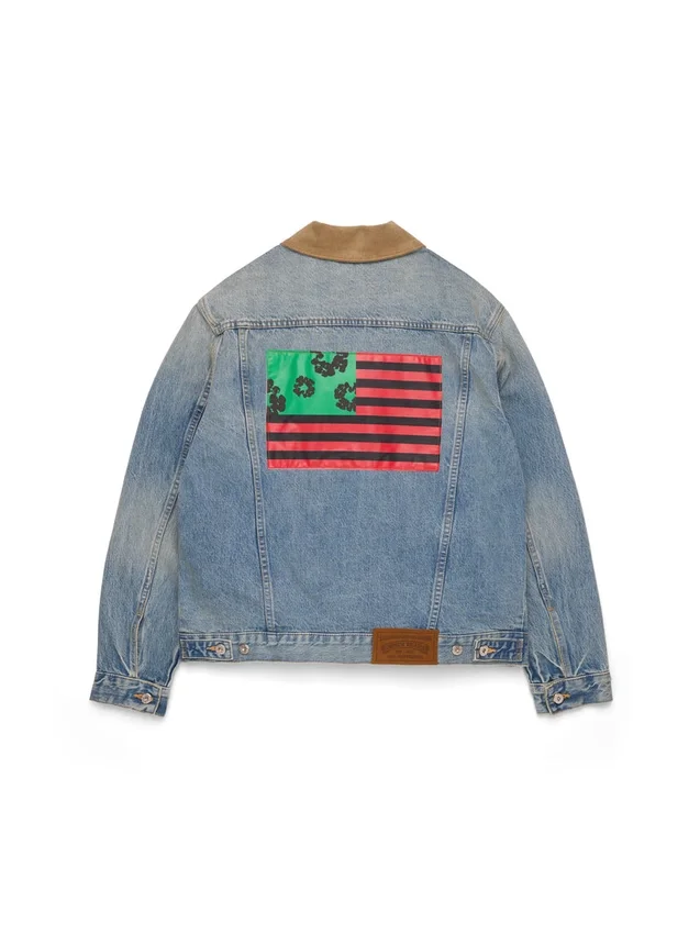 Giacca in Denim “Flag” con lavaggio chiaro