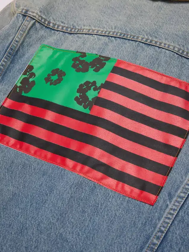 Giacca in Denim “Flag” con lavaggio chiaro