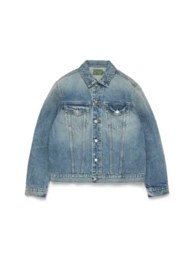 Giacca in Denim lavaggio chiaro