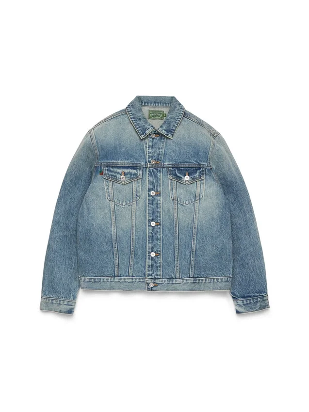 Giacca in Denim lavaggio chiaro