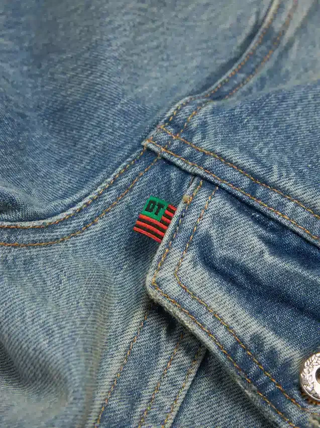 Giacca in Denim lavaggio chiaro